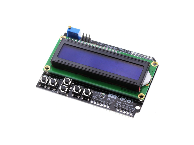 16x2 Blue LCD Shield - Image 2